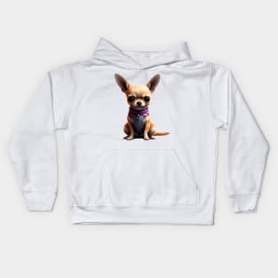 Chihuahua in suit Kids Hoodie